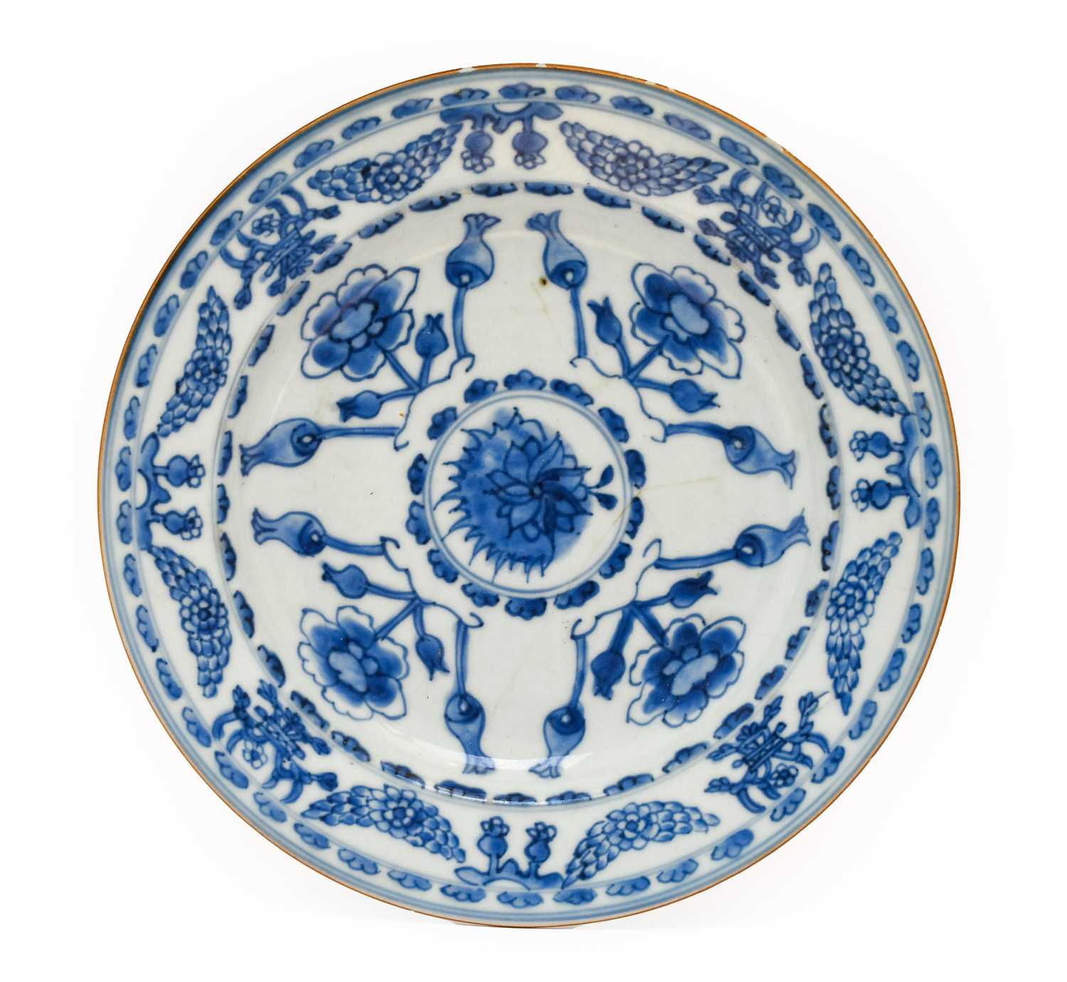 A Chinese Porcelain Plate, Qianlong, of octagonal form, painted in underglaze blue probably after an - Image 8 of 22