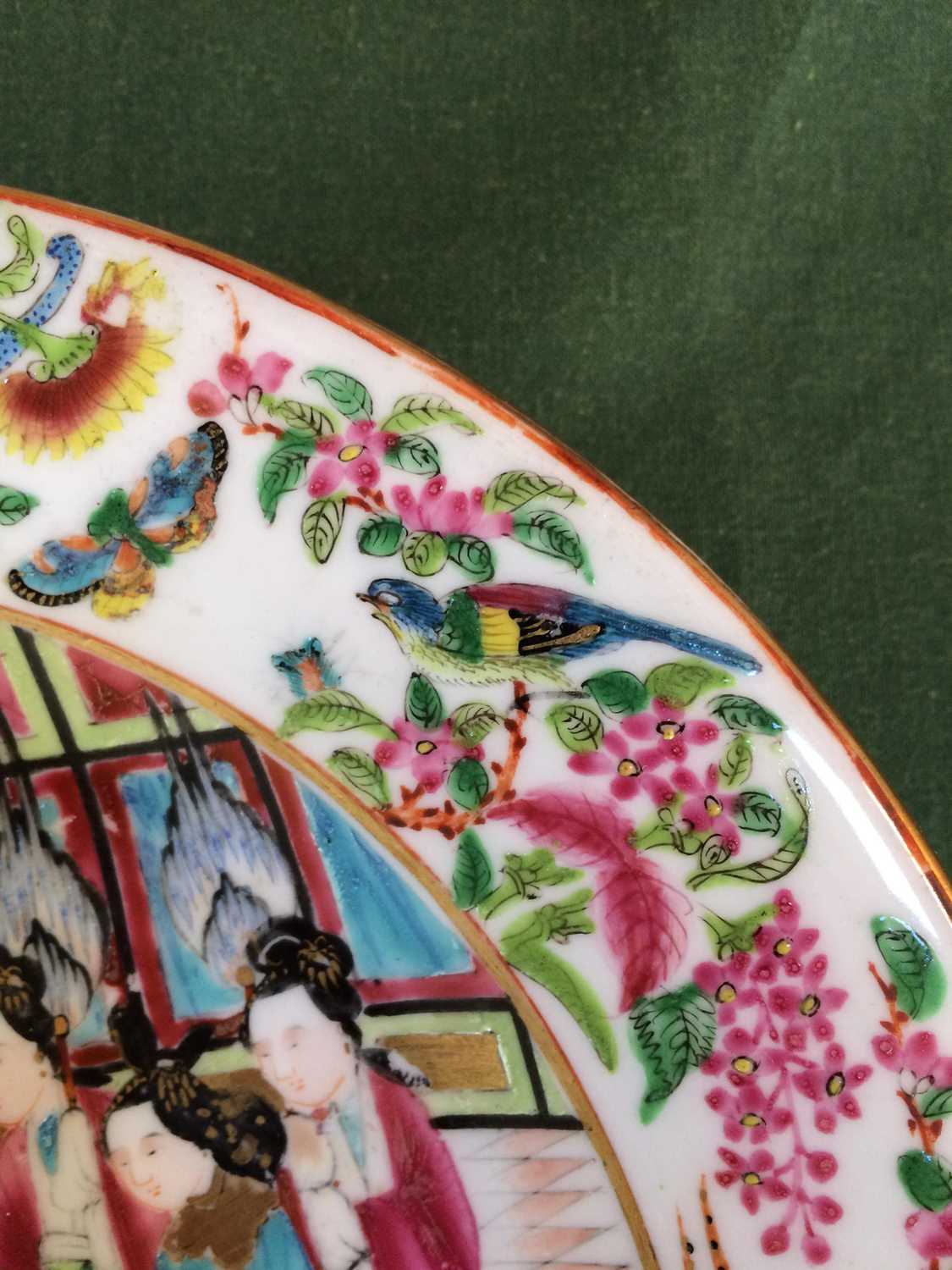 A Pair of Royal Worcester Porcelain Plates, painted by Po-Hing, circa 1875, in famille rose type - Image 6 of 15