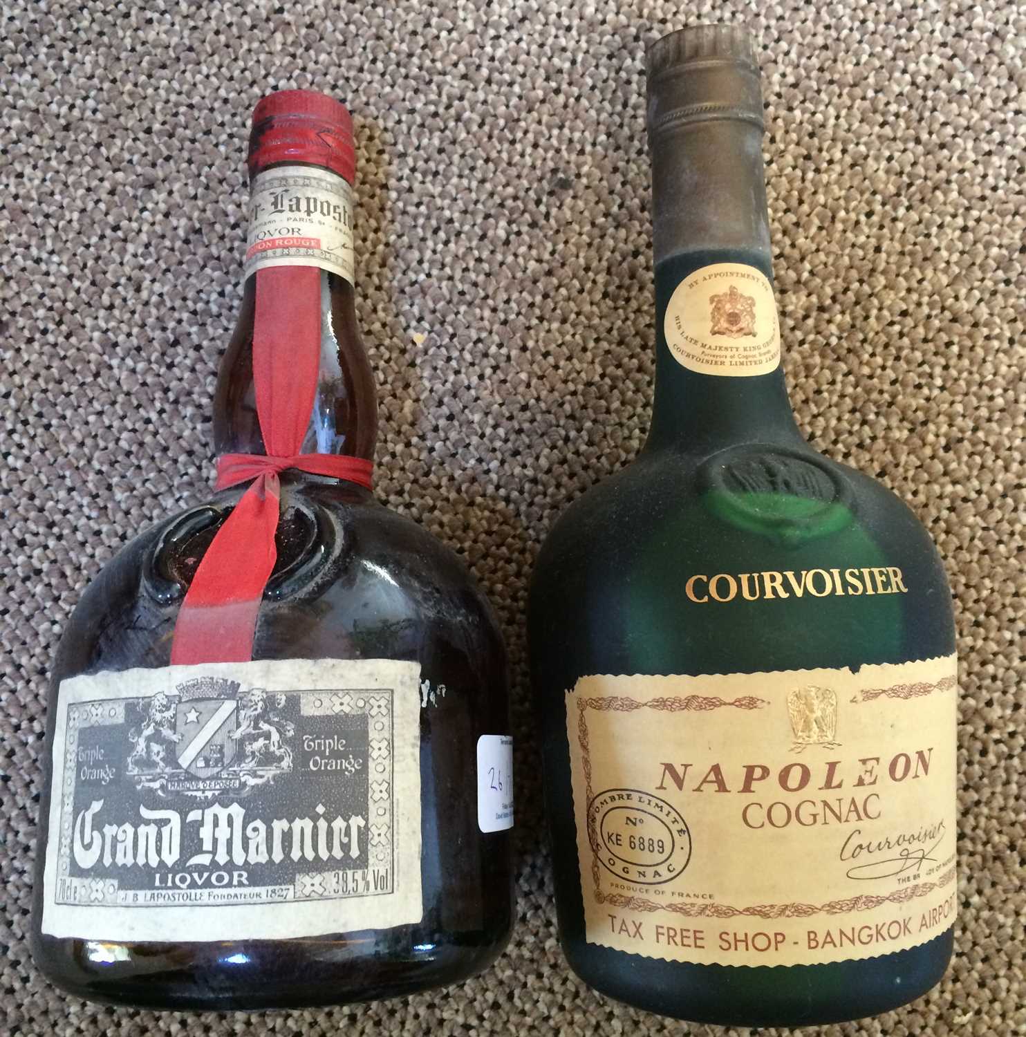 Le Bijou Ambré Fine Old Cognac, personalised label (one bottle), Courvoisier Napoleon Cognac (one - Image 3 of 17