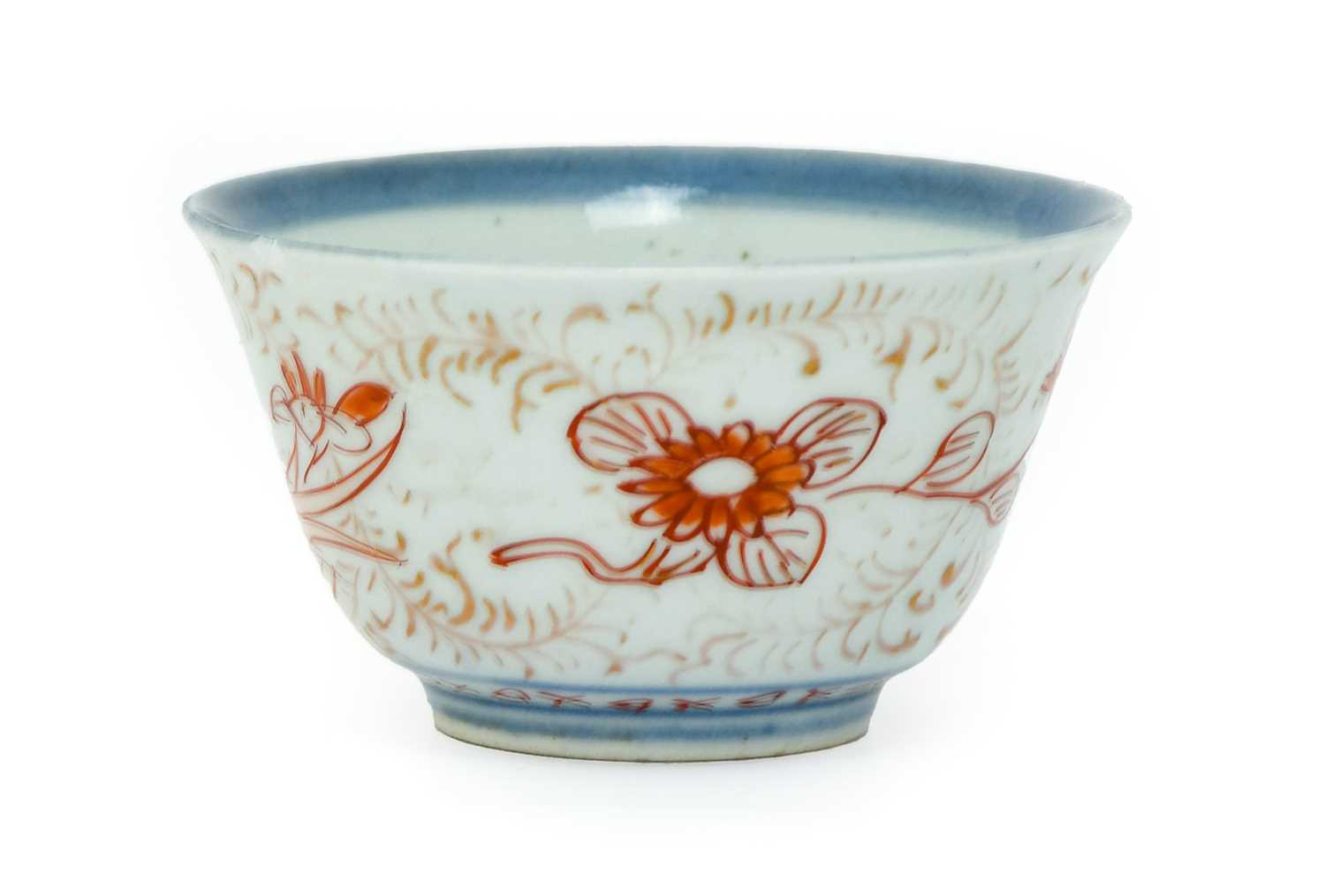 An English-Decorated Chinese Porcelain Coffee Cup, Qianlong, painted in iron-red with scroll - Image 3 of 53