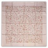 Hermès Silk Scarf, Red Berries Designed by Leigh Cooke on a pale pink ground, 90cms square, boxed