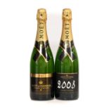 Moët & Chandon 2002 Grand Vintage Champagne (one bottle), Moët & Chandon 2008 Champagne (one bottle)