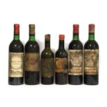 Château Gazin 1982 Pomerol (one bottle), Château Rauzan Gassis 1972 Margaux (two bottles), Château