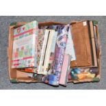 Quantity of assorted books relating to patchwork, sewing and crafts, sewing patterns, silk and other
