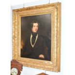 Manner of Sir Thomas Lawrence Portrait of a Gentleman in black stock Oil on canvas, 90cm by 70cm