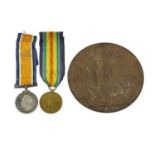 A First World War Pair, comprising British War Medal and Victory Medal, awarded to G-28549 PTE.H.
