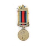 An Operational Service Medal, with clasp AFGHANISTAN, awarded to 25187557 PTE.R.G.DINSDALE RLC.
