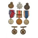 A Special Constable Long Service and Good Conduct Medal, with two clasps THE GREAT WAR 1914-18 and