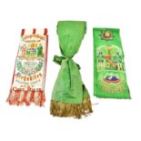 Three Early 20th Century Fraternity Sashes:- one to the Independant Order of Recobites Salford Unity