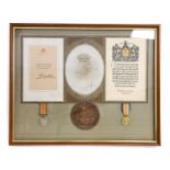 A First World War Casualty Group, comprising British War Medal, Victory Medal and Memorial Plaque,