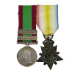 A Pair of Afghanistan Campaign Medals, comprising an Afghanistan Medal 1881 with two clasps AHMED