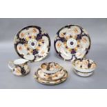 Royal Crown Derby Imari Teawares (two trays)Some rubbing and wear but otherwise items in generally