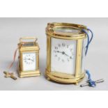 Two Carriage Clocks with keys