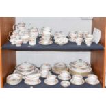Royal Grafton ''Malvern'' Pattern Dinner, Tea and Coffee Wares, including eight dinner plates, two