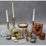 Miscellaneous Items, including an 18th century bronze pestal and mortar, a Maypole Dairy Co.