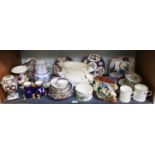 A Small Collection of 18th Century and Later Ceramics, including a pair of Royal Worcester pate
