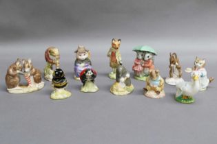 Beswick Beatrix Potter Figures, including 'Babbitty Bumble', 'Christmas Stocking', 'Mother