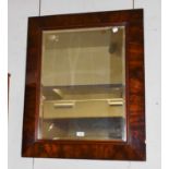 A Mahogany Cushion Framed Mirror, with bevelled plate, 70cm by 84cm A Small Zoomorphic Painted