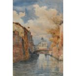 David Law (1831-1902)Santa Maria Della Salute Signed, watercolour, 40cm by 25cm