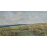 Arthur Reginald Smith RWS (1850-1925)A West Riding Upland Signed, watercolour, 26cm by 46cm