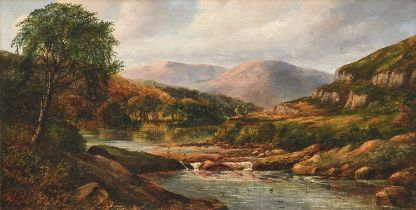 William Thomas Reed (fl.1875-1896)Extensive river landscape, possibly on the River OuseOil on