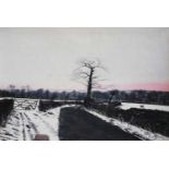 Peter Brook RBA (1927-2009)"Sheep in Winter"Signed limited edition print, numbered 14/120, 18cm by