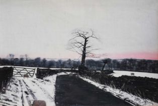 Peter Brook RBA (1927-2009)"Sheep in Winter"Signed limited edition print, numbered 14/120, 18cm by