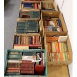 Eight Boxes of Books, including Penguin publications, the Waverley Novels, Shakespeare, Milton and