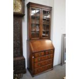 A 20th Century Titchmarsh & Goodwin Style Bureau Bookcase, 78cm by 47cm by 205cm