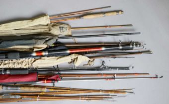 A Collection of Various Coarse and Fly rods