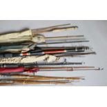 A Collection of Various Coarse and Fly rods