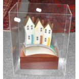 Paul Horton (Contemporary)"Homes and Hearts"Signed and numbered 099/395, hand painted resin, 32.