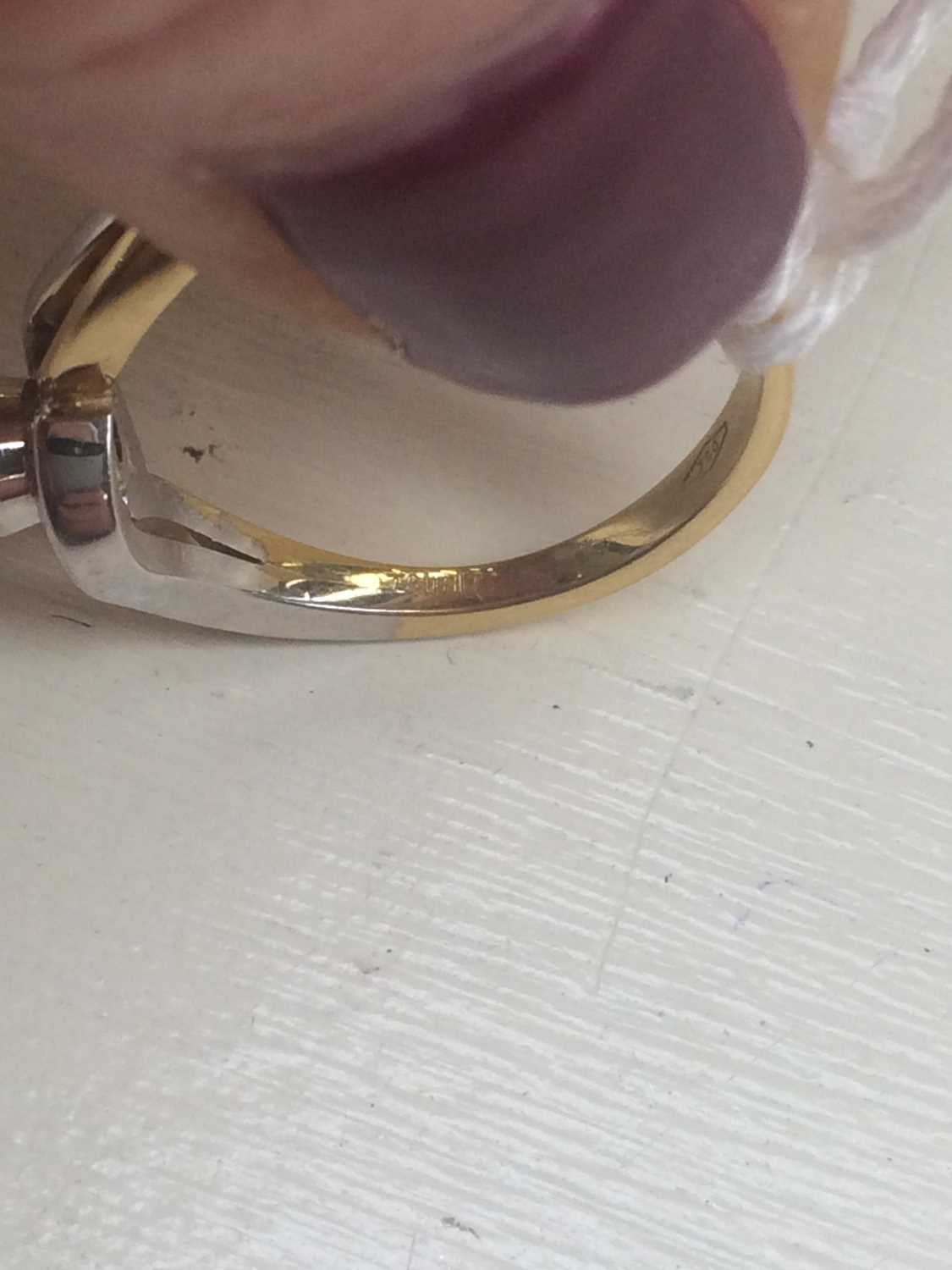 An 18 Carat Gold Diamond Solitaire Ring, finger size M1/2Gross weight 3.7 grams. - Bild 3 aus 4