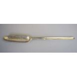 A George I Silver Marrow-Scoop, Maker's Mark Lacking, London 1723, of typical form, 20.5cm long, 1oz