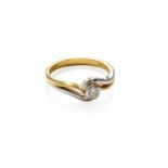 An 18 Carat Gold Diamond Solitaire Ring, finger size M1/2Gross weight 3.7 grams.