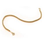 A 9 Carat Gold Box Link Bracelet, length 20.5cmGross weight 6.8 grams.