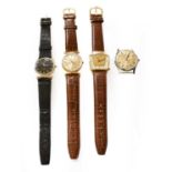 Four Electric Wristwatches, Three by Hamilton and Sovereign (4)Sovereign, 34mm wide, Hamilton,