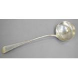 A Victorian Silver Soup-Ladle, by George Adams, London 1879, Old English pattern, 34cm long, 8oz