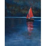 Elizabeth A Smith (Contemporary) "Red Sails"Signed and dated 1997, pastel, together with seven
