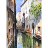Claudio Simonetti (20th century) ItalianVenice Canal Scene Signed oil on canvas, 39cm by 29cm