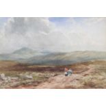 Wycliffe Egginton (1875-1951) "Saw Marsh Dartmoor"Signed, watercolour, 17.5cm by 25.5cm