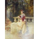 Kate Gray (fl.1881-1931)The love letterSigned and dated 1881, oil on canvas, 89.5cm by 70cm