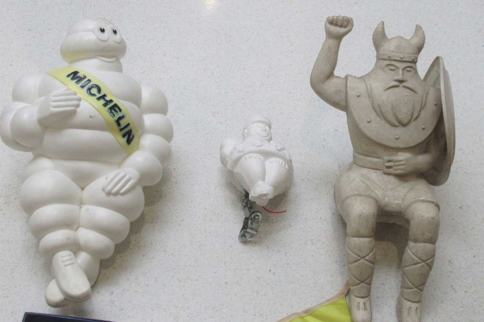 A Michelin Man Plastic Advertising Figure, with three mounting bolts, 48cm high, Another Plastic - Image 2 of 4