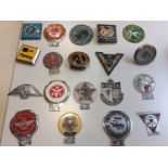 ~ Thirty-Six Assorted Chromed and Metal Car Badges, to include: West Cumberland Motor Club, Historic