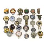 ~ Twenty-Seven Assorted Chromed and Metal Car Badges, to include: Green Croft Motor Club, Eastern