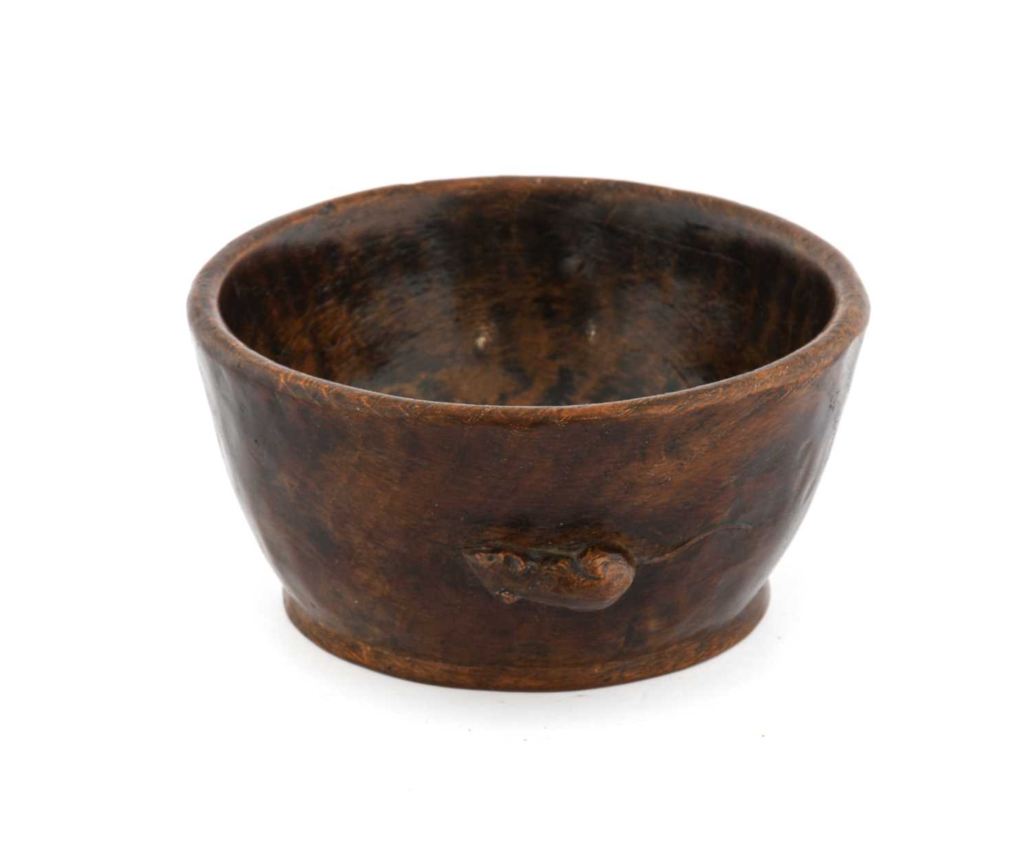 Robert Mouseman Thompson (1876-1955): An English Oak Bowl, circa 1930s, tooled interior and