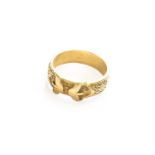 A 9 Carat Gold Buckle Motif Ring, finger size Z+2The ring is in good codition with scratches