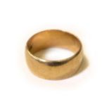 A 9 Carat Gold Band Ring, finger size XGross weight 10.6 grams.