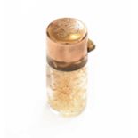 A Sampson Mordan 9ct Gold Topped Scent Bottle In good condition throughout but the stopper (which is