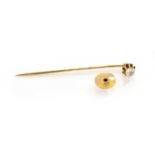 A Diamond Stickpin/Stud, estimated diamond weight 0.40 carat approximately5.05mm x 4.69mm x 2.50mm